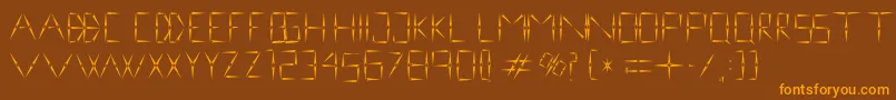 nineveh regular 1 0 Font – Orange Fonts on Brown Background