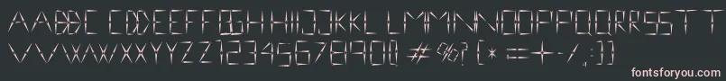 nineveh regular 1 0 Font – Pink Fonts on Black Background