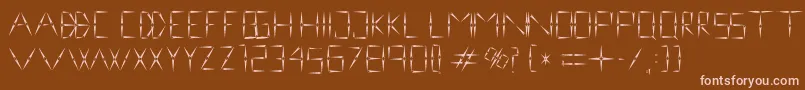 nineveh regular 1 0 Font – Pink Fonts on Brown Background
