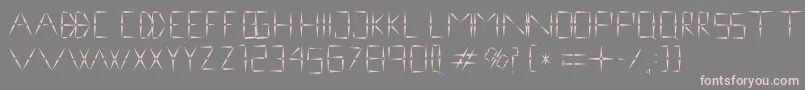 Czcionka nineveh regular 1 0 – różowe czcionki na szarym tle
