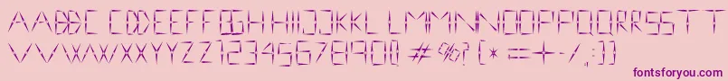 nineveh regular 1 0 Font – Purple Fonts on Pink Background