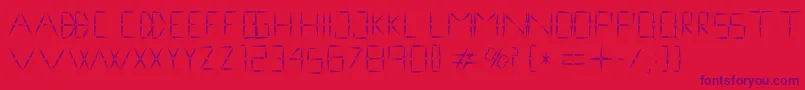 nineveh regular 1 0 Font – Purple Fonts on Red Background