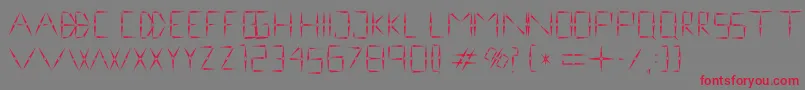 nineveh regular 1 0 Font – Red Fonts on Gray Background