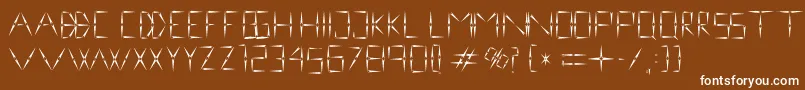 nineveh regular 1 0 Font – White Fonts on Brown Background