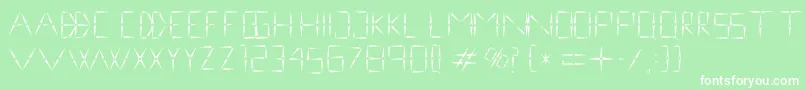 nineveh regular 1 0 Font – White Fonts on Green Background