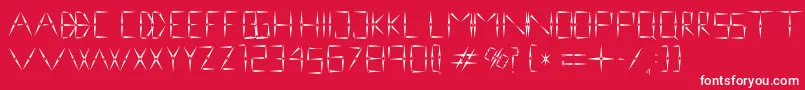 フォントnineveh regular 1 0 – 赤い背景に白い文字