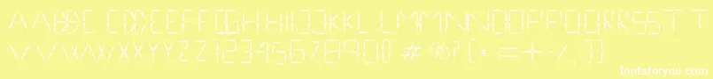 nineveh regular 1 0 Font – White Fonts on Yellow Background
