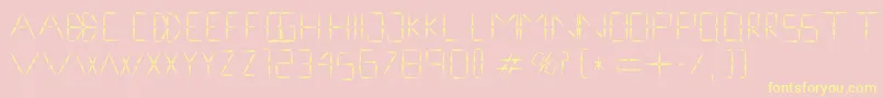 nineveh regular 1 0 Font – Yellow Fonts on Pink Background