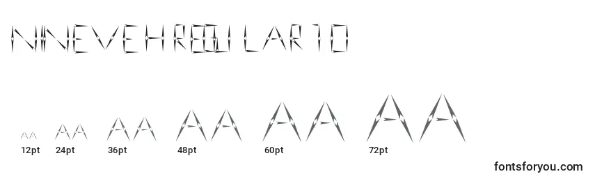 Nineveh regular 1 0 Font Sizes
