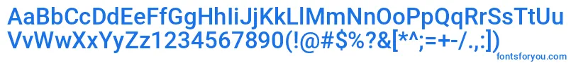 Шрифт NinjaLine – синие шрифты на белом фоне