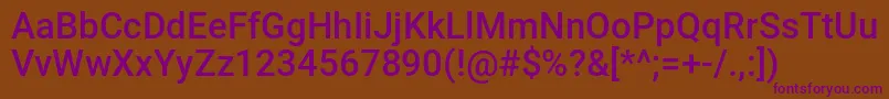 NinjaLine Font – Purple Fonts on Brown Background
