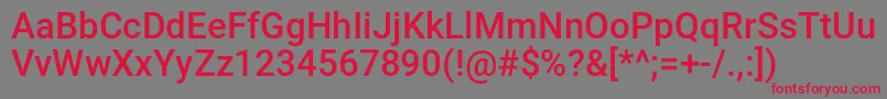 NinjaLine Font – Red Fonts on Gray Background