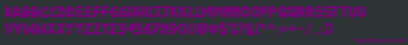 Ninjos Font – Purple Fonts on Black Background