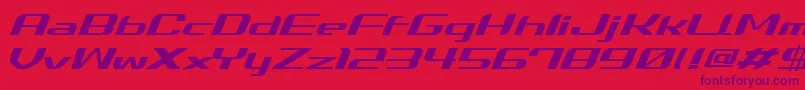 Summei Font – Purple Fonts on Red Background