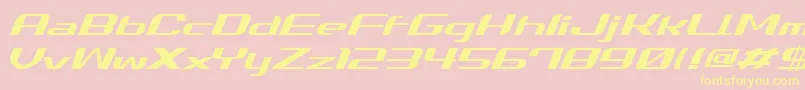 Summei Font – Yellow Fonts on Pink Background