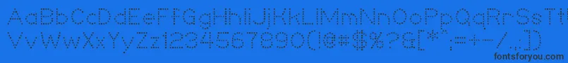 Niteclub Font – Black Fonts on Blue Background