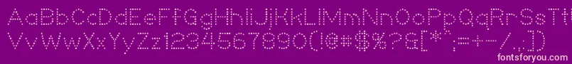 Niteclub Font – Pink Fonts on Purple Background