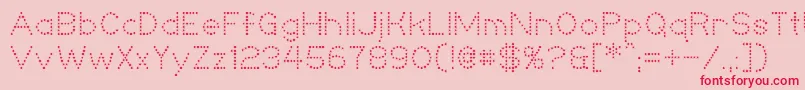 Niteclub Font – Red Fonts on Pink Background