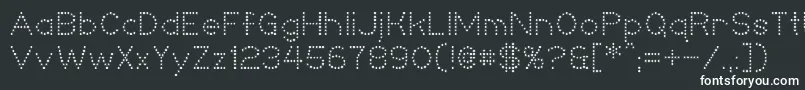 Шрифт Niteclub – белые шрифты на чёрном фоне