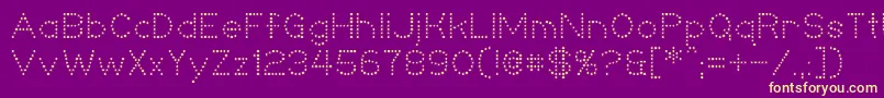 Niteclub Font – Yellow Fonts on Purple Background