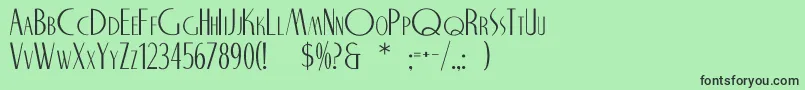 NITECLUB Font – Black Fonts on Green Background