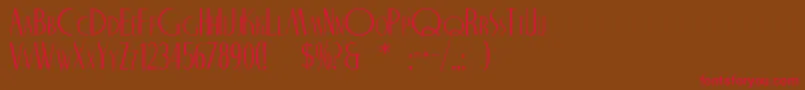 NITECLUB Font – Red Fonts on Brown Background