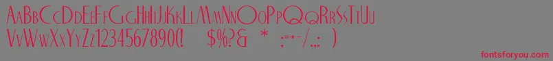 NITECLUB Font – Red Fonts on Gray Background