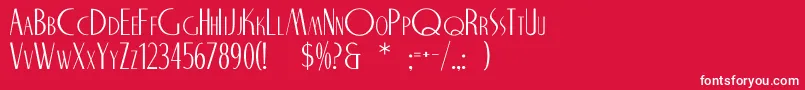 NITECLUB Font – White Fonts on Red Background