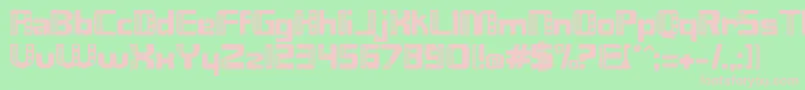 NIX      Font – Pink Fonts on Green Background