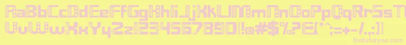 NIX      Font – Pink Fonts on Yellow Background