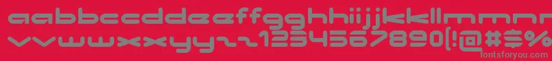 no clocks Font – Gray Fonts on Red Background
