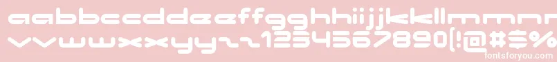 no clocks Font – White Fonts on Pink Background