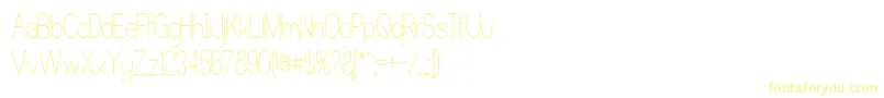 CastorgateUpright-fontti – keltaiset fontit