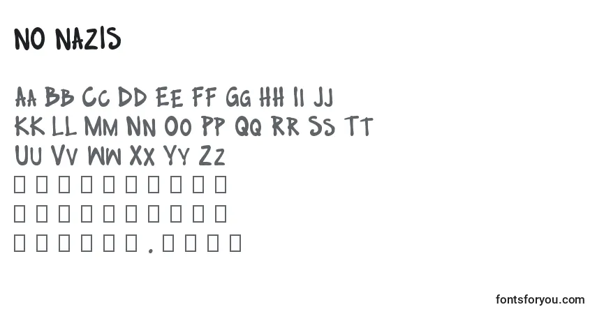 Czcionka No nazis – alfabet, cyfry, specjalne znaki