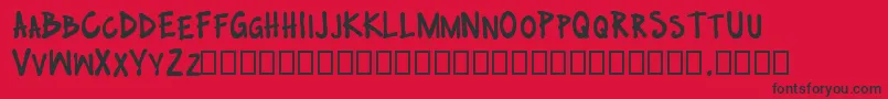 no nazis Font – Black Fonts on Red Background