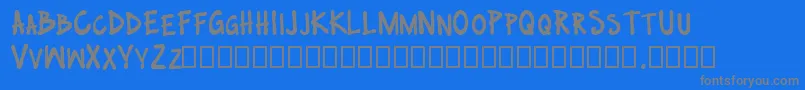 no nazis Font – Gray Fonts on Blue Background