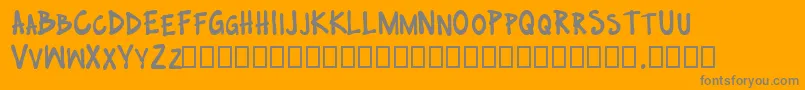 no nazis Font – Gray Fonts on Orange Background