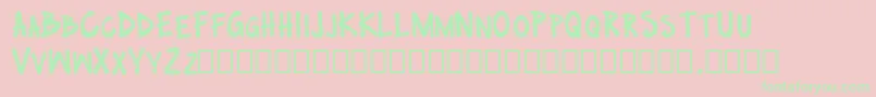 no nazis Font – Green Fonts on Pink Background