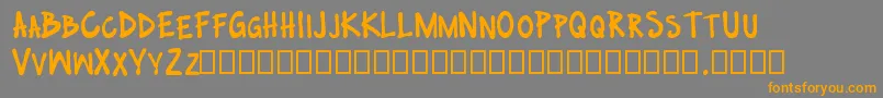 no nazis Font – Orange Fonts on Gray Background