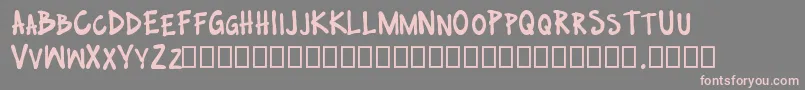 no nazis Font – Pink Fonts on Gray Background