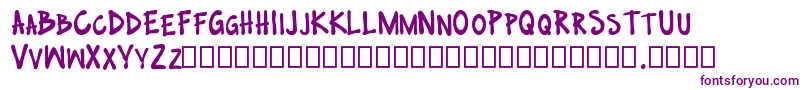 no nazis Font – Purple Fonts on White Background