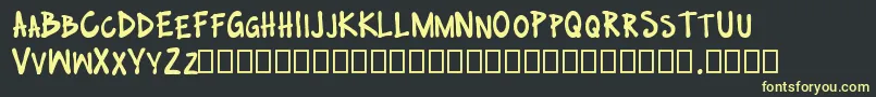 no nazis Font – Yellow Fonts on Black Background