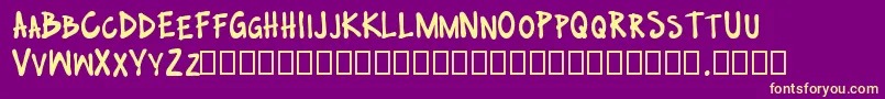 no nazis Font – Yellow Fonts on Purple Background