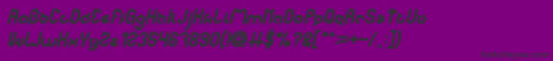 Police noakatz Bold Italic – polices noires sur fond violet