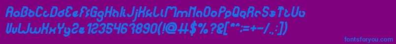 fuente noakatz Bold Italic – Fuentes Azules Sobre Fondo Morado