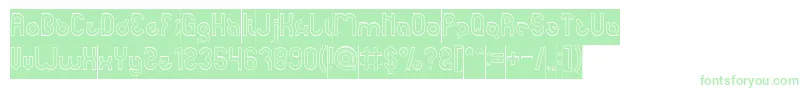 noakatz Hollow Inverse Font – Green Fonts on White Background