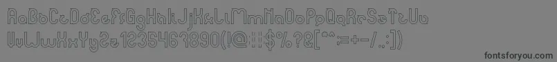 noakatz Hollow Font – Black Fonts on Gray Background