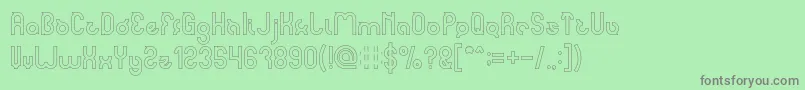 noakatz Hollow Font – Gray Fonts on Green Background