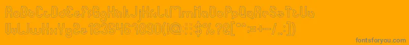 fuente noakatz Hollow – Fuentes Grises Sobre Fondo Naranja