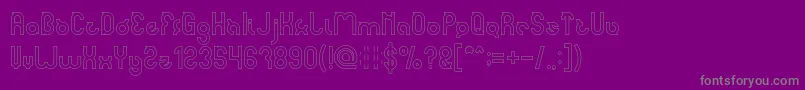 fuente noakatz Hollow – Fuentes Grises Sobre Fondo Morado